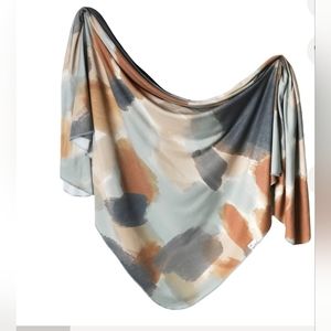 Copper Pearl Large Baby Swaddle Blanket- Multi-Color Abstract Pattern